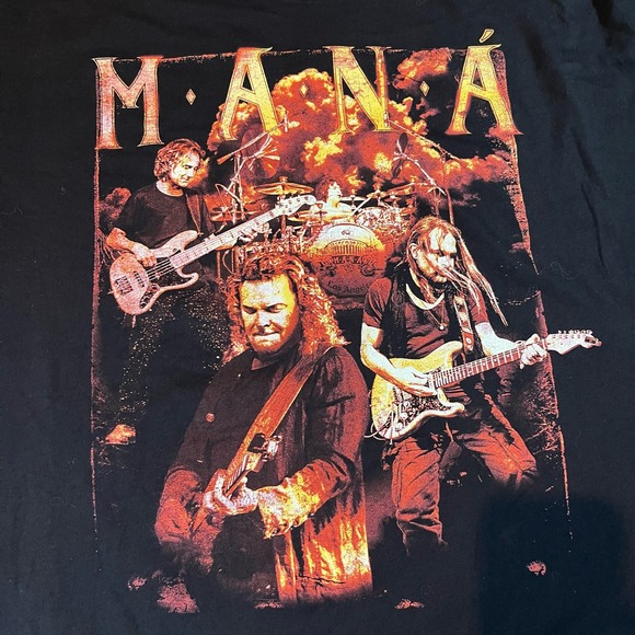 MANA Mexico Lindo y Querido 2023 Tour Black shirt Sz 2XL - Picture 2 of 5